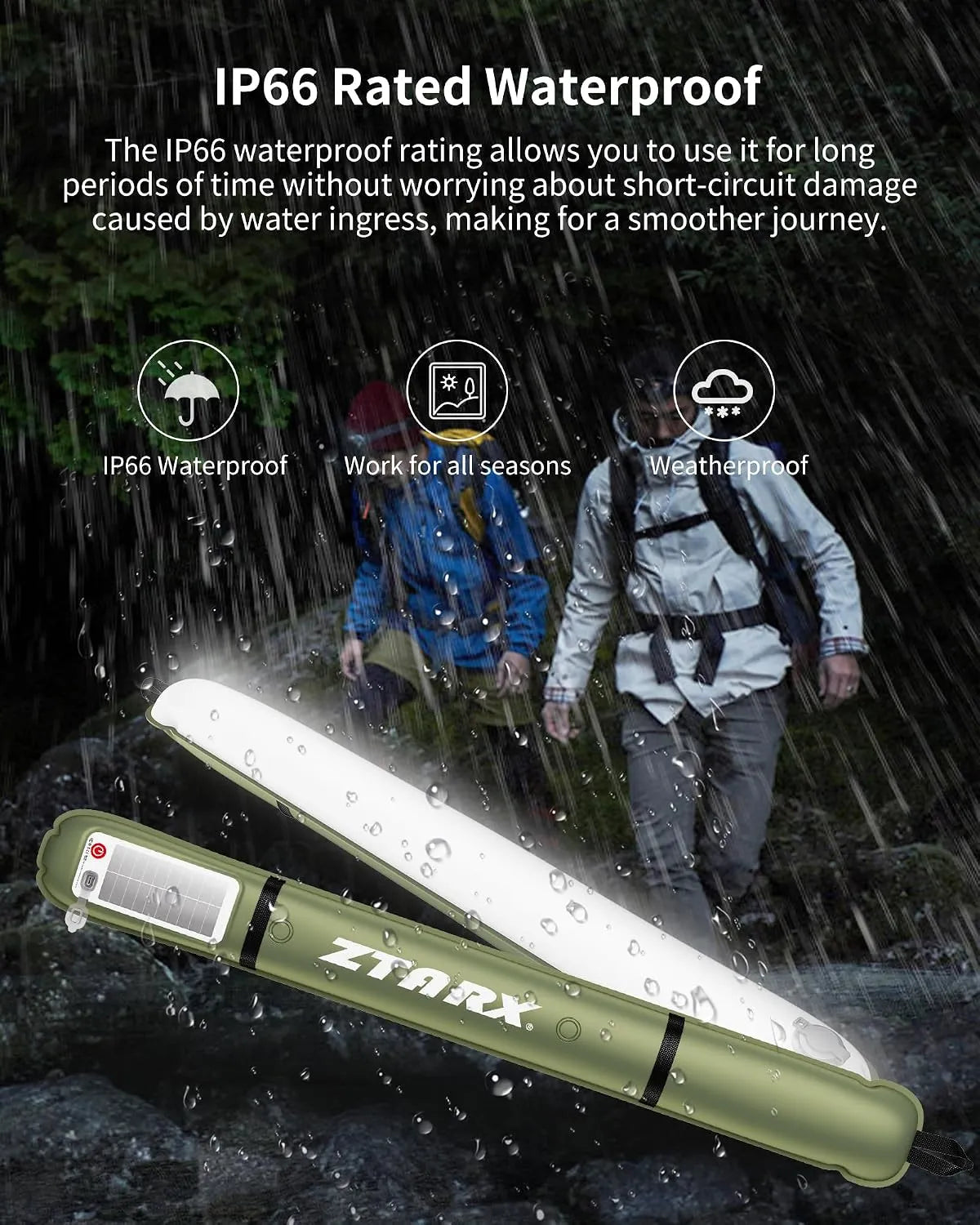 Inflatable LED Camping Lantern – Waterproof, USB Rechargeable, 500 Lumens