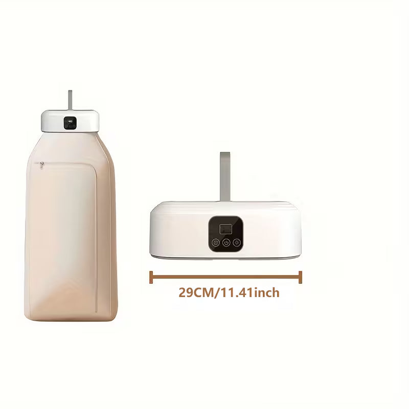Smart Digital Portable Clothes Dryer with Drying Bag – Compact Folding Electric Dryer for Apartments, Dormitories & RVs (220–240V)