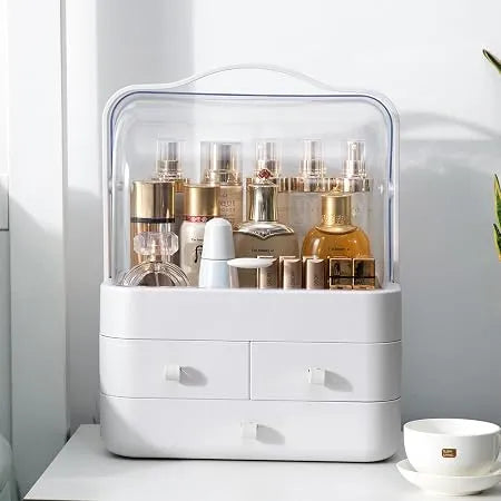 Makeup Organizer Box — Dustproof, Stylish & Spacious