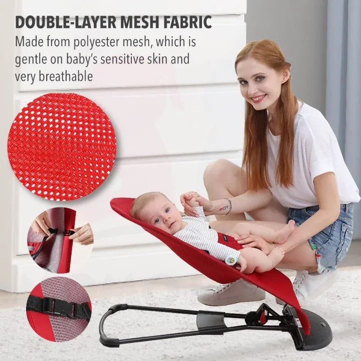 Foldable Baby Rocking Chair – Soft Safe for Newborn upto 3 years