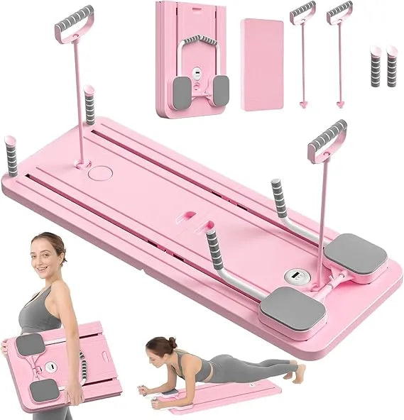 8-in-1 Foldable Pilates Reformer Board( Home Multiple Training Board)/Core, Strength & Flexibility Training