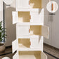 Foldable Modular Storage Cabinet — 5-Layer Stackable Organizer with Magnetic Doors and Wheels