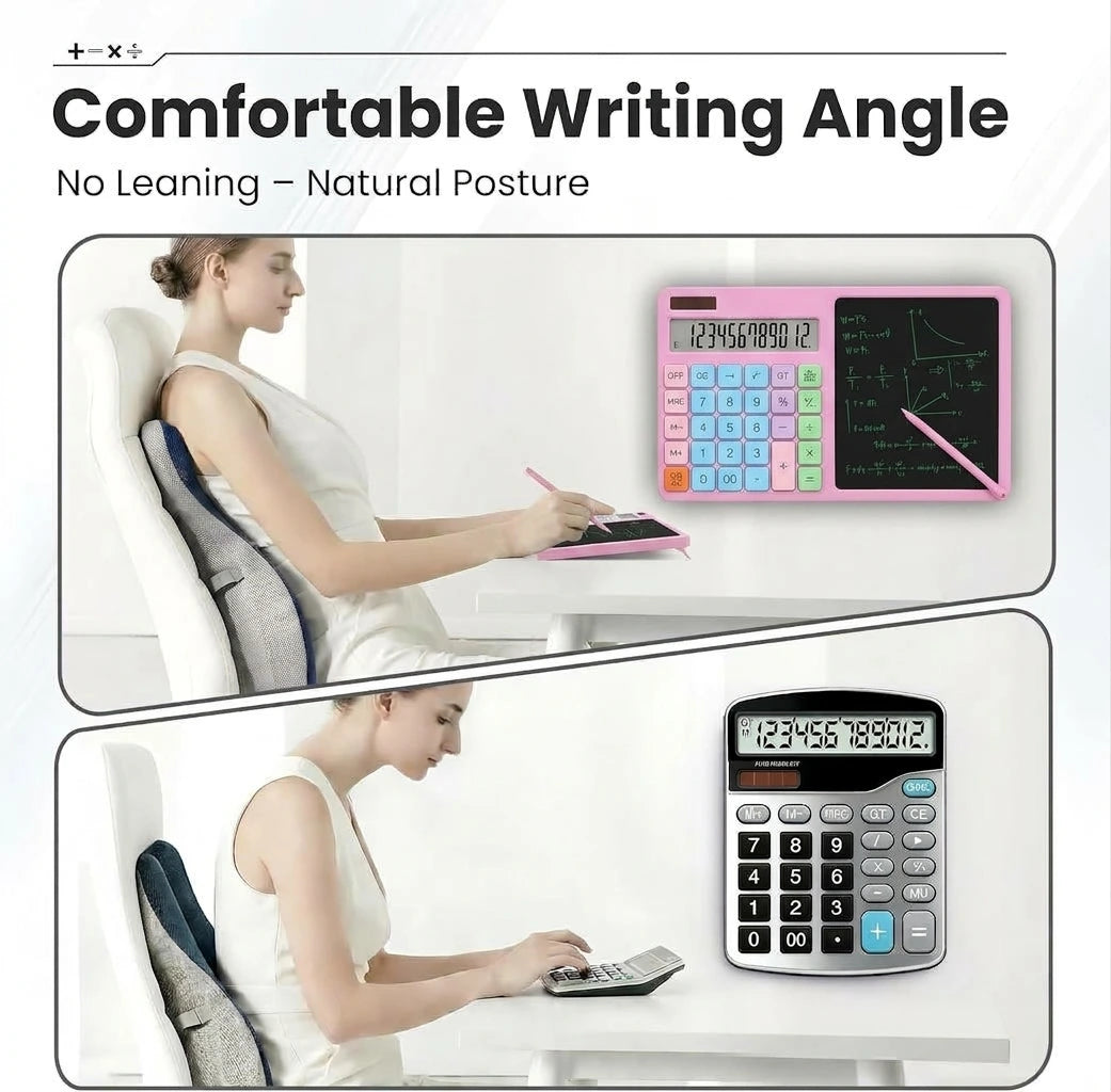 3-in-1 Calculator & LCD Writing Pad with Stylus