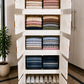 Foldable Modular Storage Cabinet — 5-Layer Stackable Organizer with Magnetic Doors and Wheels