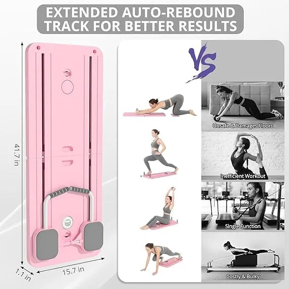 8-in-1 Foldable Pilates Reformer Board( Home Multiple Training Board)/Core, Strength & Flexibility Training