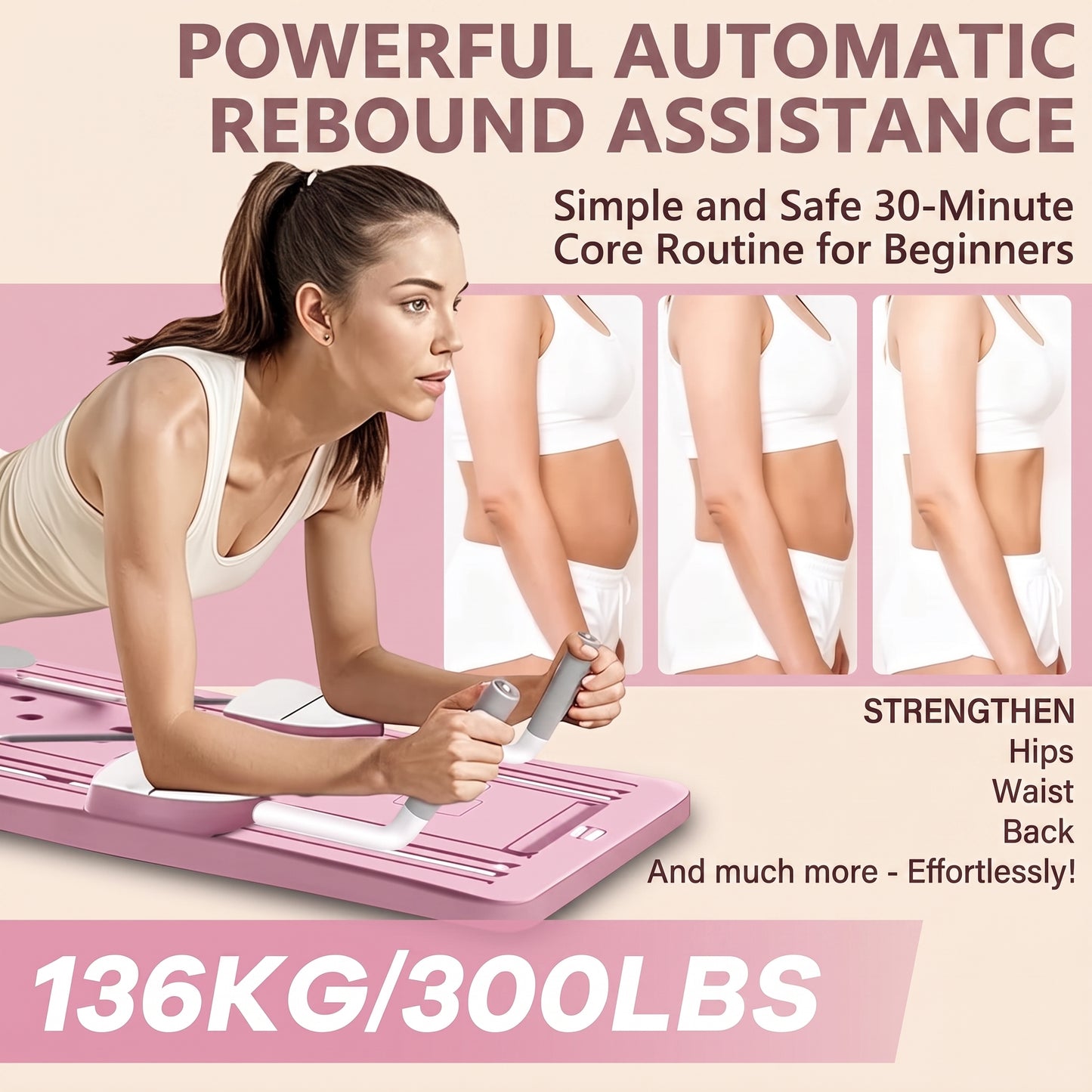 8-in-1 Foldable Exercise Board — Home Gym for Women & Men