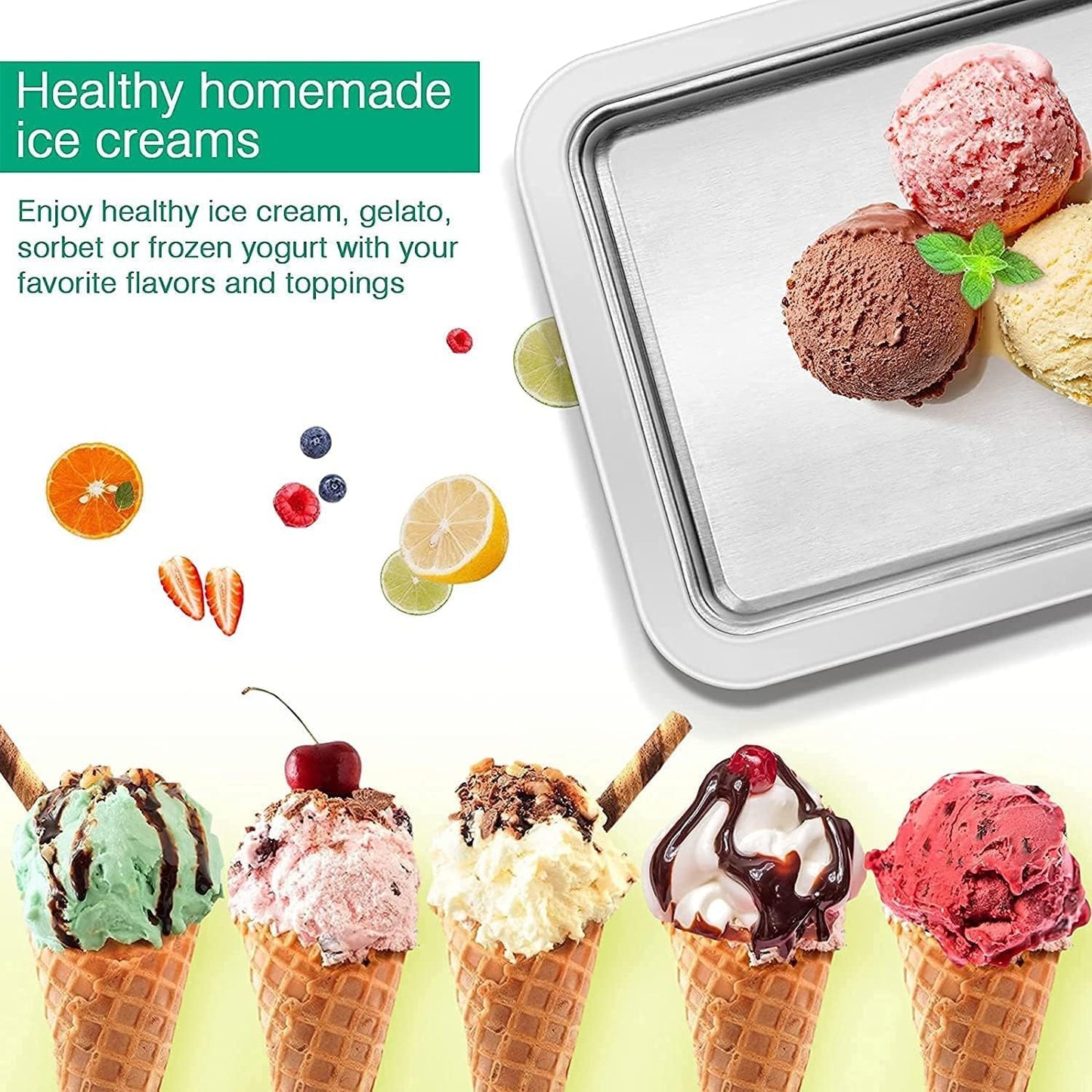 Ice Cream Roller Plate Machine Sweet Plate Cold Plate Making Rolled Maker Tool