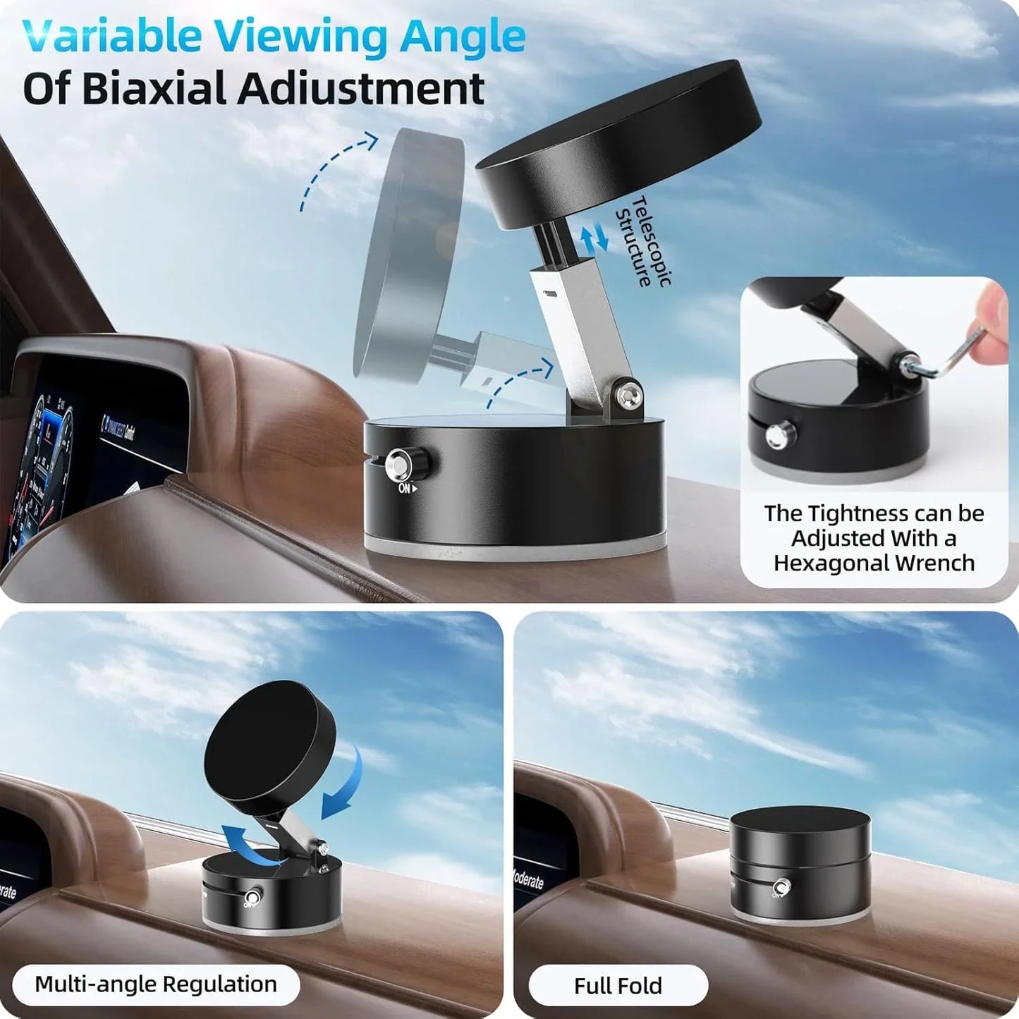 Vacuum Suction Magnetic Phone Stand