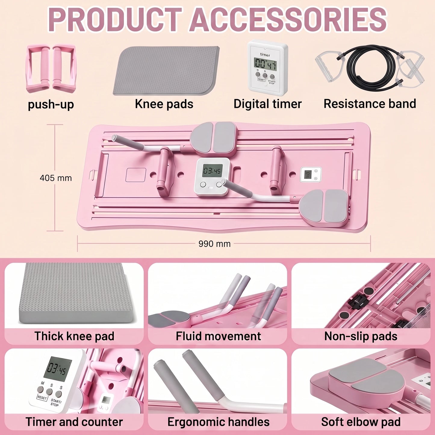 8-in-1 Foldable Exercise Board — Home Gym for Women & Men