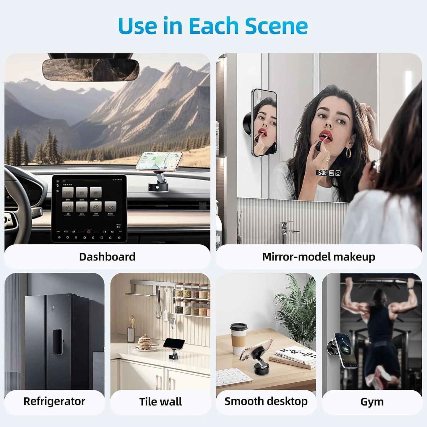 Vacuum Suction Magnetic Phone Stand