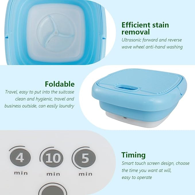 6L Portable Foldable Mini Washing Machine and Dryer: Your All-in-One Laundry Solution