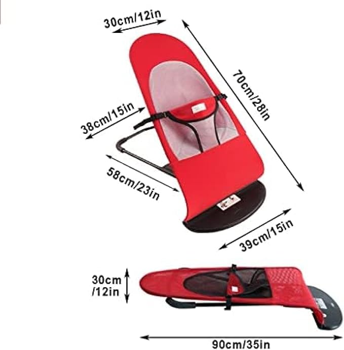 Foldable Baby Rocking Chair – Soft Safe for Newborn upto 3 years