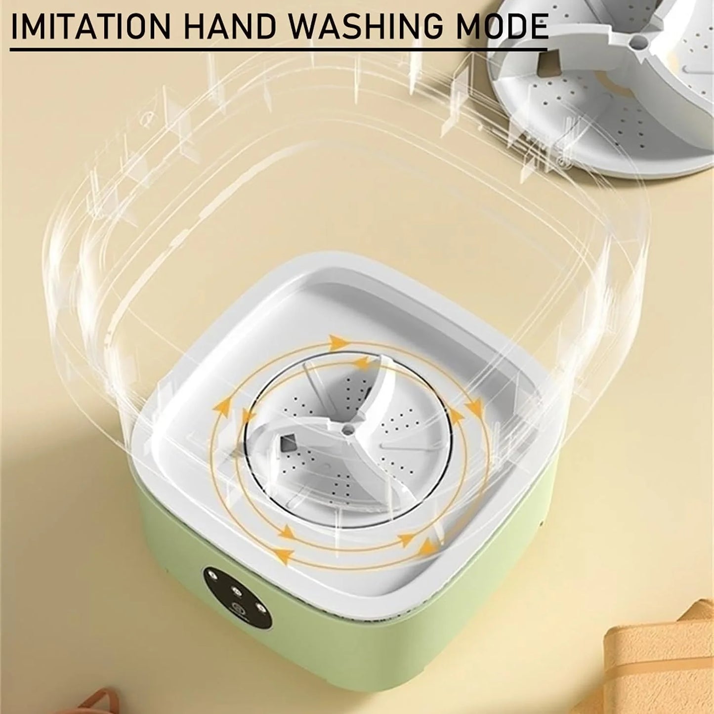 Portable Mini Folding Washing Machine 11L – Compact Washer for Baby Clothes, Travel & Small Spaces