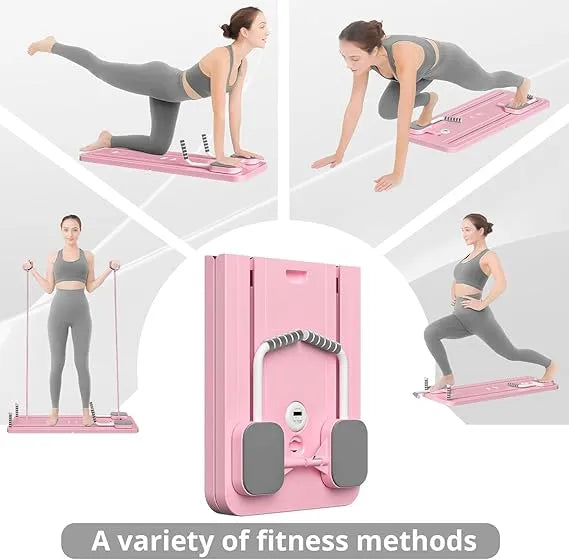 8-in-1 Foldable Pilates Reformer Board( Home Multiple Training Board)/Core, Strength & Flexibility Training