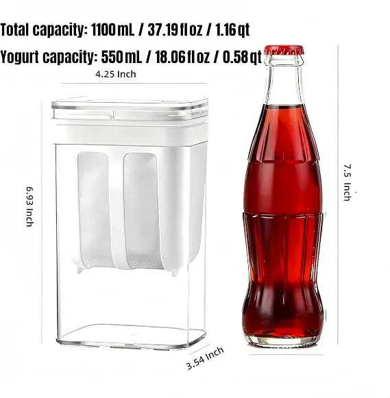Greek Yogurt & Curd Maker – 1100ml Fine Mesh Strainer