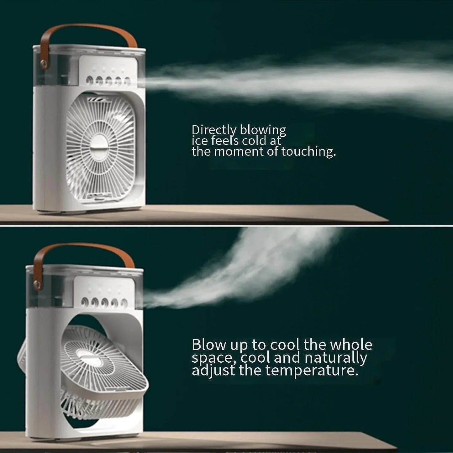 4 in 1 Personal Mini Cooling Fan with Water Mist Spray