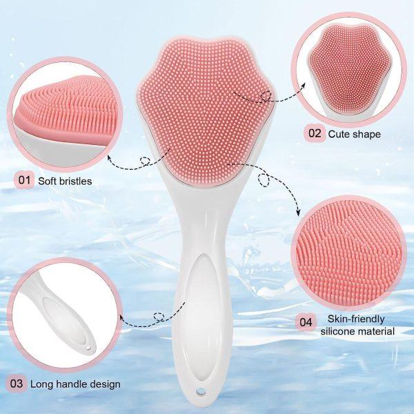 1 Pcs Silicone Face Scrubber Exfoliating Brush