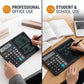 12-Digit Calculator & Magic Erasable Writing Tablet, 2-in-1 with Stylus, Solar & Battery Powered