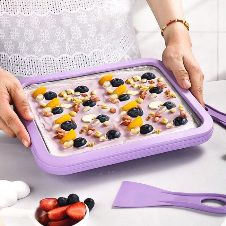 Ice Cream Roller Plate Machine Sweet Plate Cold Plate Making Rolled Maker Tool