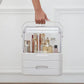 Luxury Makeup Organizer Box with Transparent Cover & Drawers – Large Cosmetic Storage for Dressing Table