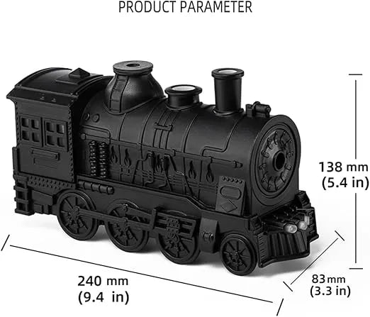 Train Aroma Diffuser & Humidifier – 300ml Cool Mist Essential Oil Diffuser with Ambient Light