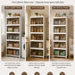 Foldable Transparent Storage Cabinet with Wheels & Magnetic Doors